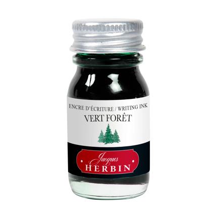 Flacon d'encre JACQUES HERBIN - Encre d'écriture - Vert Forêt (10ml) - 10 ml - 3188550115409