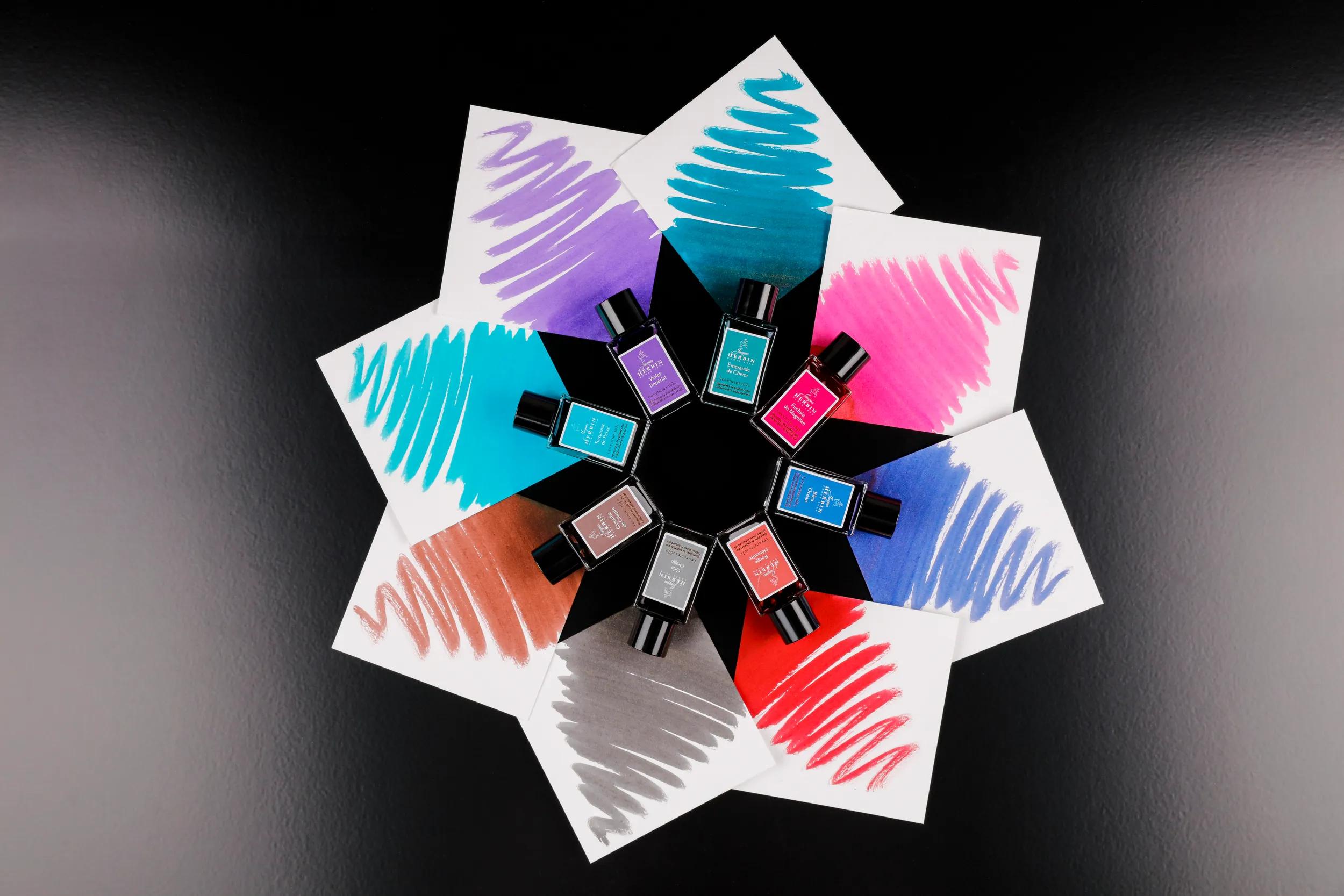 Flacon d'encre JACQUES HERBIN - Les Encres 1670 - Fuschia de Magellan (15ml) - 3188555160633