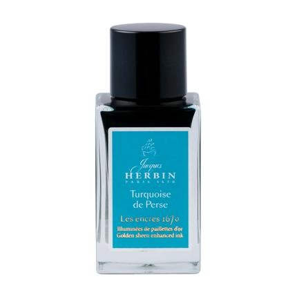 Flacon d'encre JACQUES HERBIN - Les Encres 1670 - Turquoise de Perse (15ml) - 3188555160145