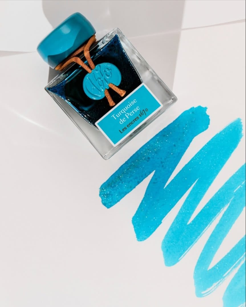 Flacon d'encre JACQUES HERBIN - Les Encres 1670 - Turquoise de Perse - 50 ml - 3188555150146