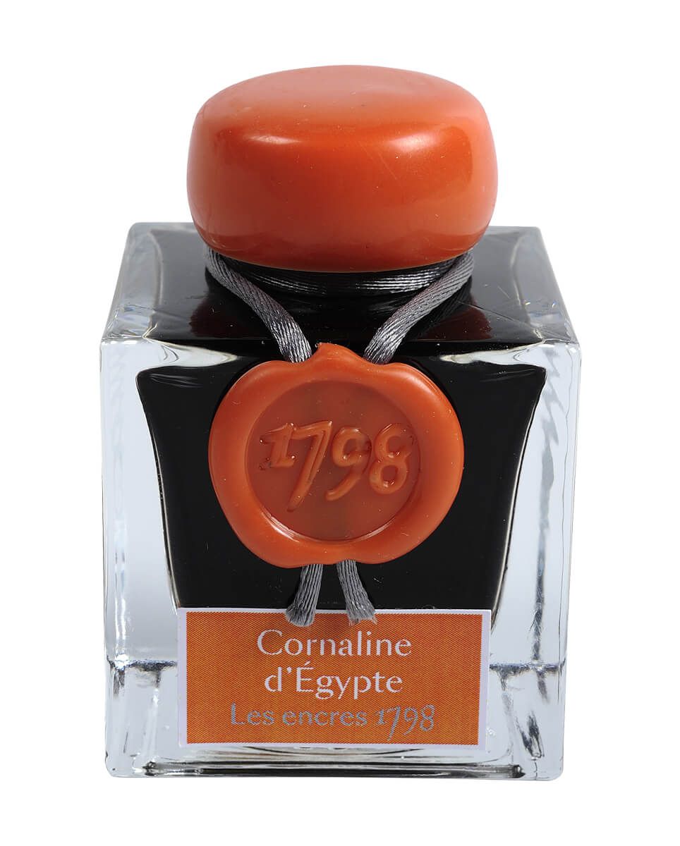 Flacon d'encre JACQUES HERBIN - Les Encres 1798 - Cornaline d’Égypte - 50 ml - 3188555155561