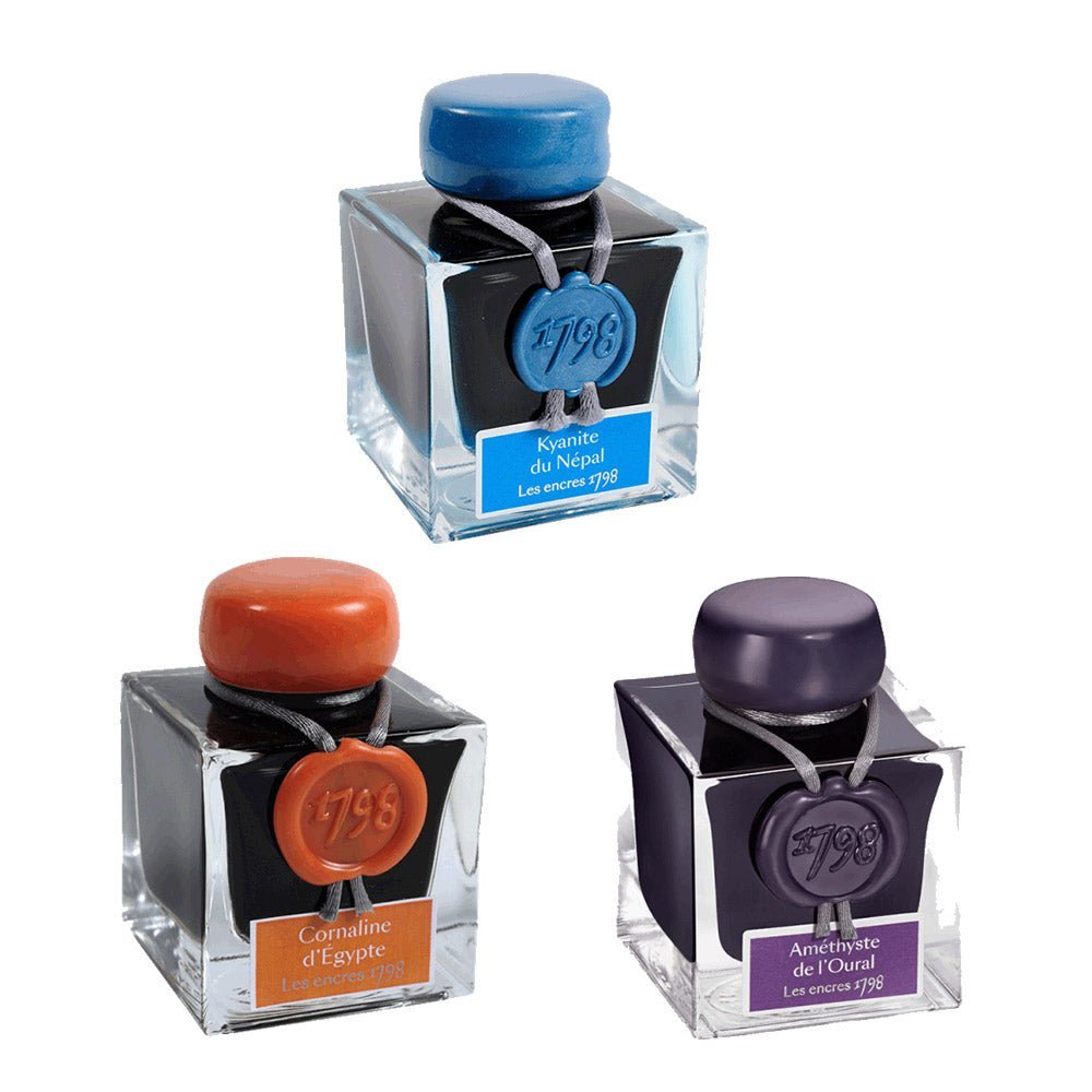 Flacon d'encre JACQUES HERBIN - Les Encres 1798 - Cornaline d’Égypte - 50 ml - 3188555155561