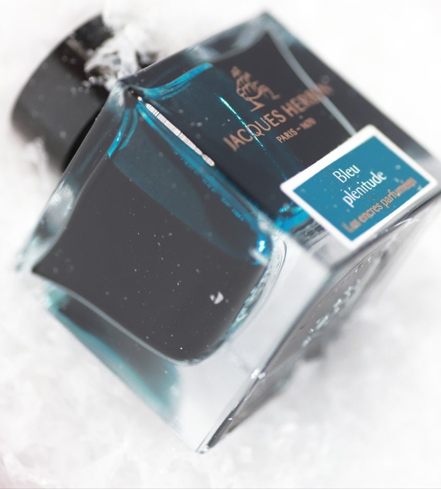 Flacon d'encre JACQUES HERBIN - Les Encres Parfumées - Bleu Plénitude - 50 ml - 3188555147160