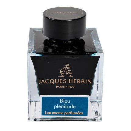 Flacon d'encre JACQUES HERBIN - Les Encres Parfumées - Bleu Plénitude - 50 ml - 3188555147160