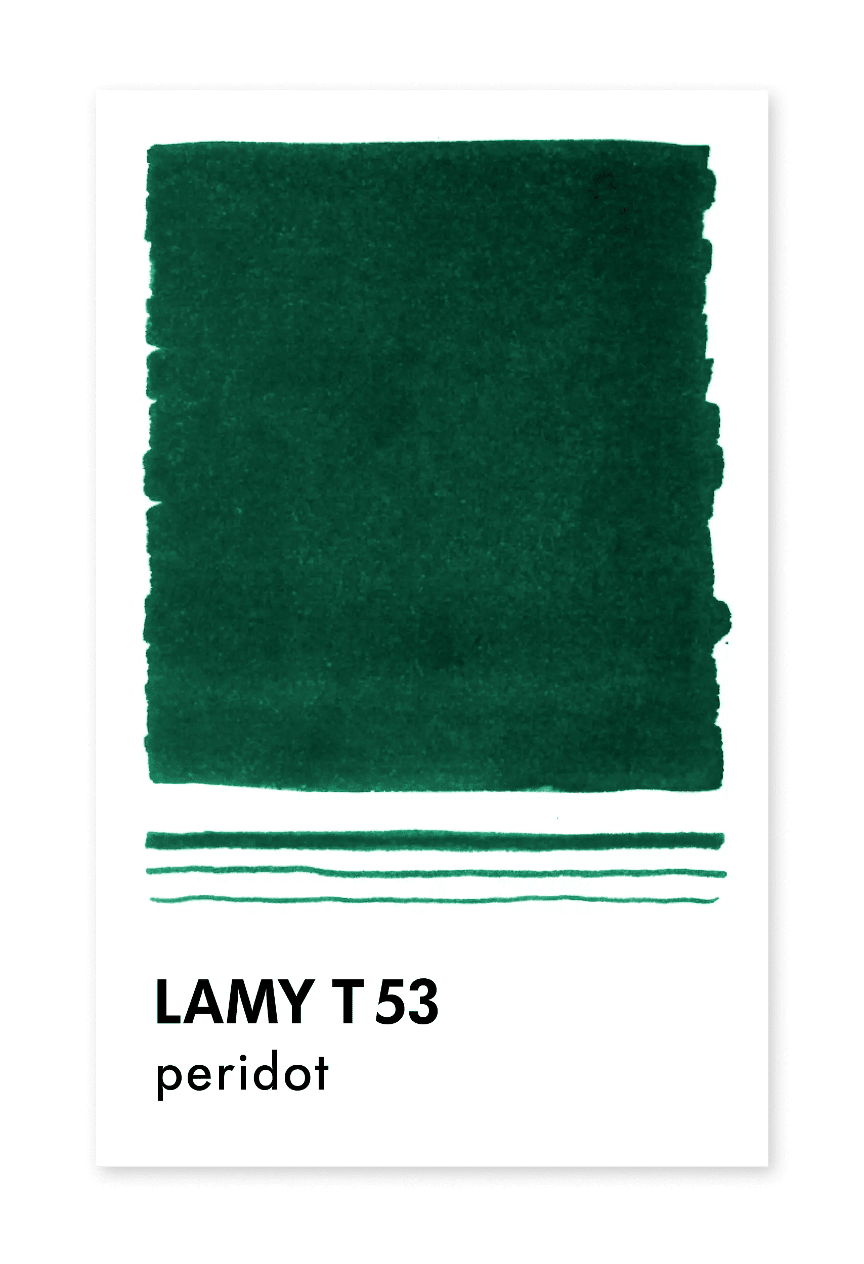 Flacon d'encre LAMY T53 Crystal Ink - Peridot (30ml) - 4014519706830