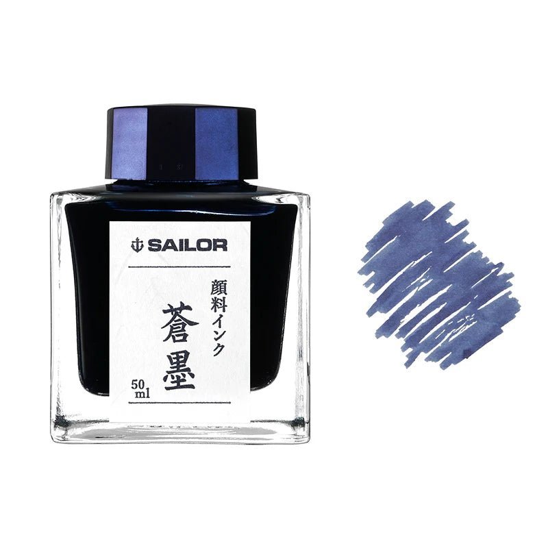 Flacon d'encre SAILOR Pigment Ink - Souboku Blue - 50 ml - 4901680185017