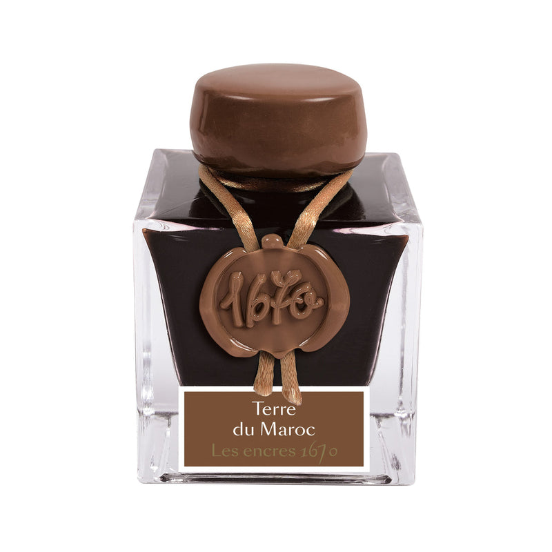 Flacon d'encre JACQUES HERBIN - Les Encres 1670 - Terre du Maroc (50ml)
