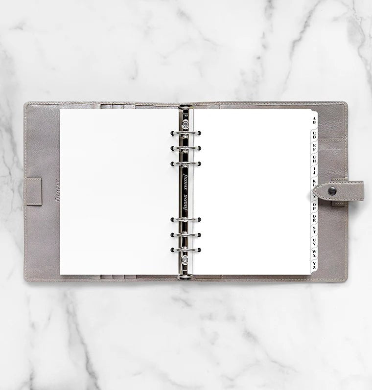 Index alphabétique FILOFAX - Blanc - A5 - A5 - 5015142135805