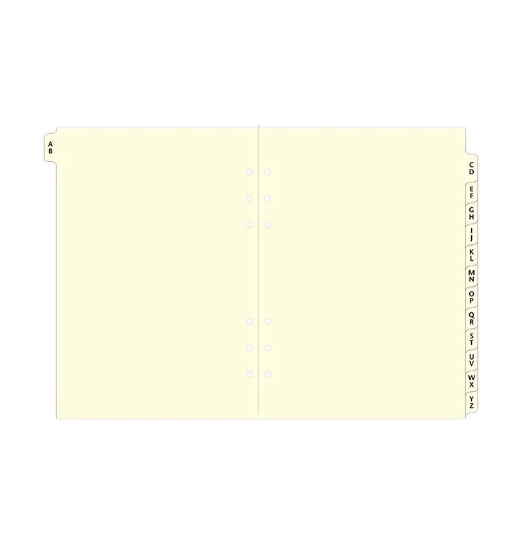 Index alphabétique FILOFAX - Cotton Cream - A5 - A5 - 5015142119140