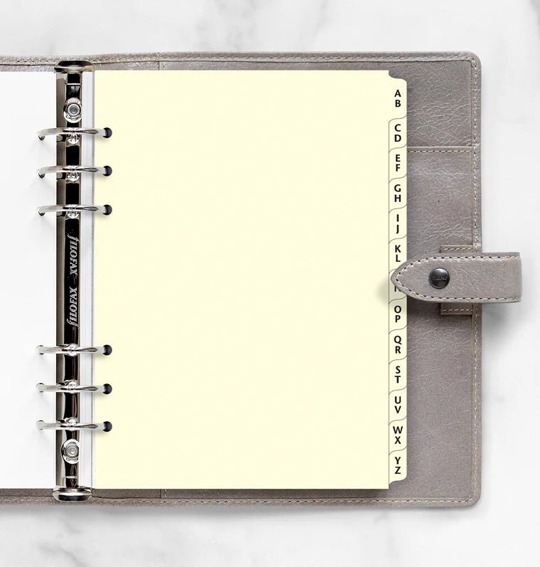 Index alphabétique FILOFAX - Cotton Cream - A5 - A5 - 5015142119140
