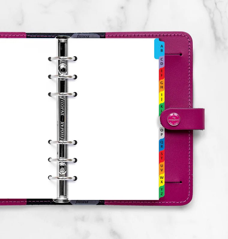 Index alphabétique FILOFAX - Multicolores - Personal - Personal - 5015142340070