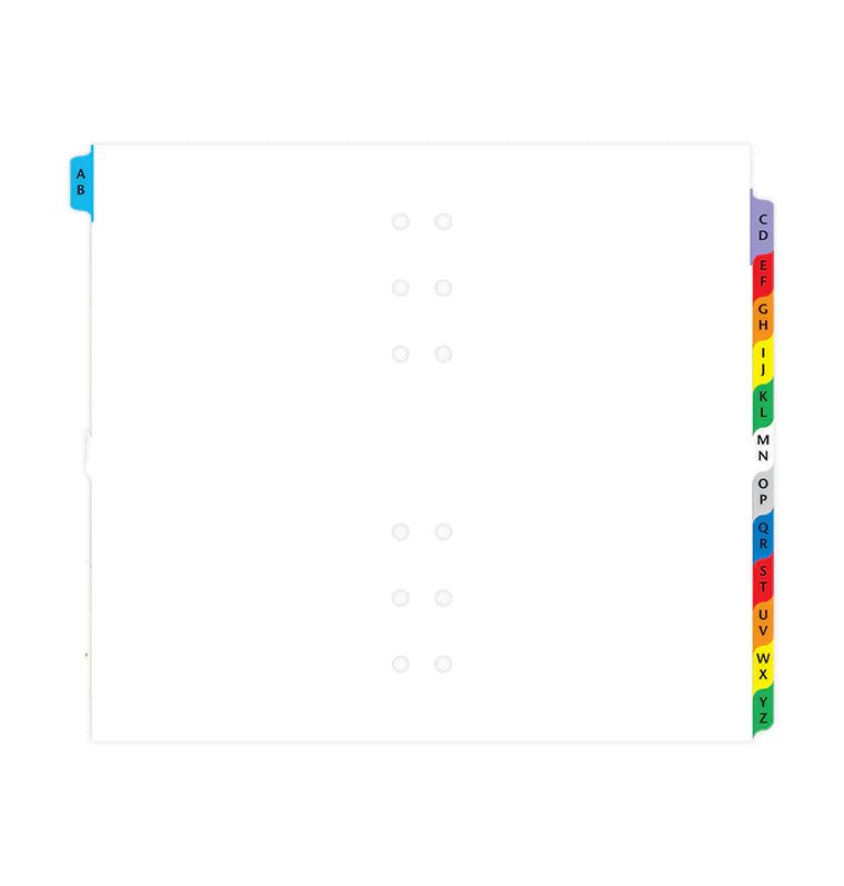 Index alphabétique FILOFAX - Multicolores - Personal - Personal - 5015142340070