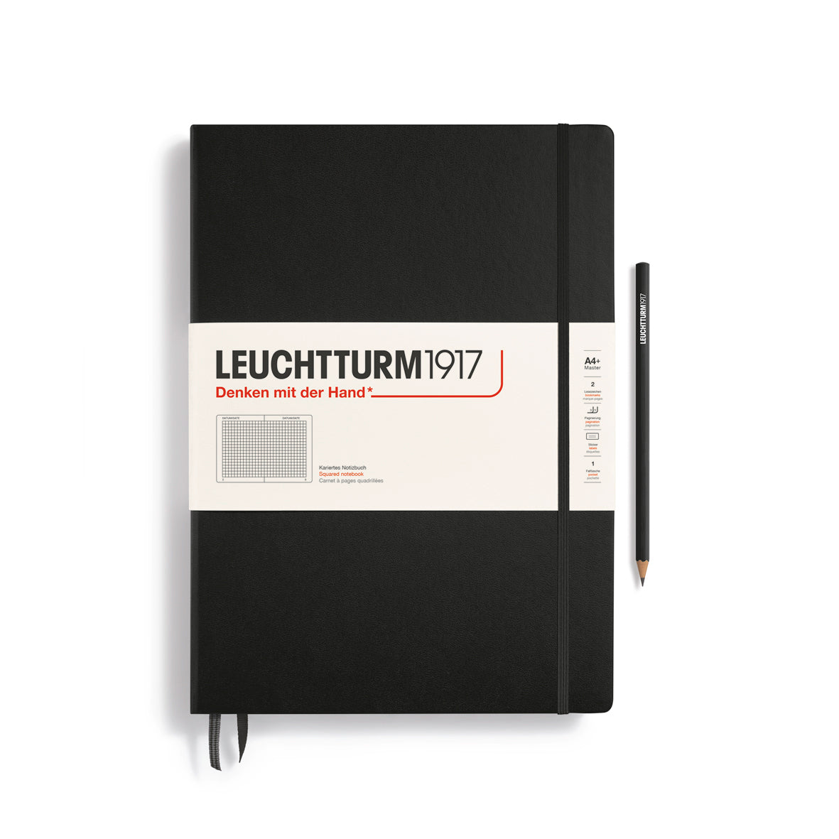 Leuchtturm1917 Carnet Classic Rigide Blanc A4+ / Blanc / Black