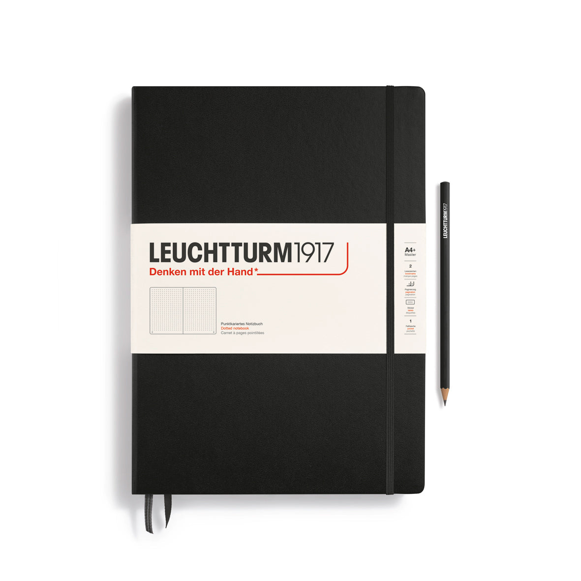 Leuchtturm1917 Carnet Classic Rigide Pointillé A4+ / Pointillé / Black