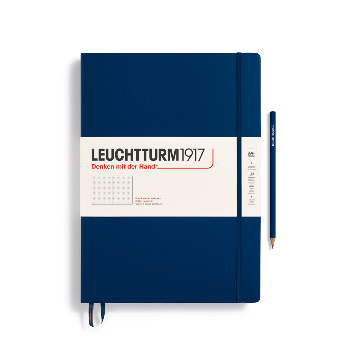 Leuchtturm1917 Carnet Classic Rigide Pointillé A4+ / Pointillé / Marine
