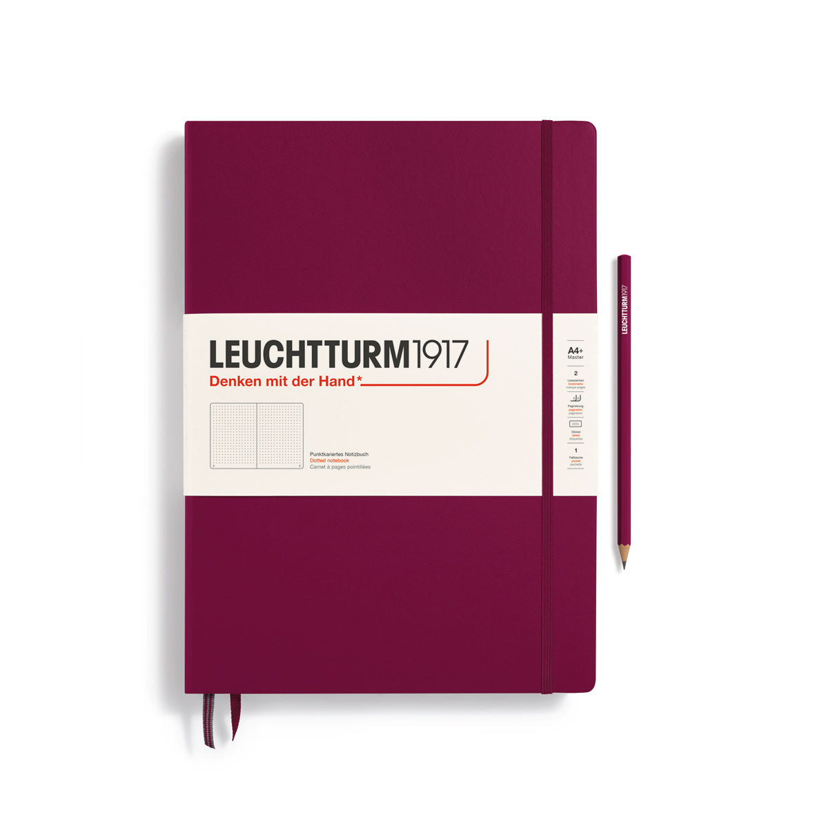 Leuchtturm1917 Carnet Classic Rigide Pointillé A4+ / Pointillé / Port Red