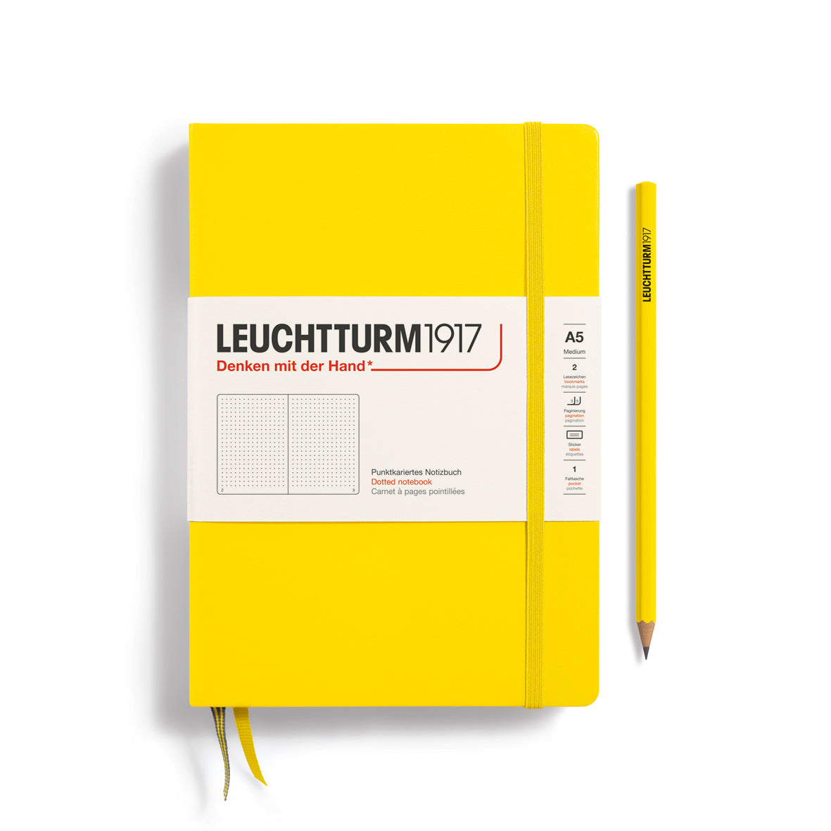 Leuchtturm1917 Carnet Classic Rigide Pointillé A5 / Pointillé / Lemon 4004117424878