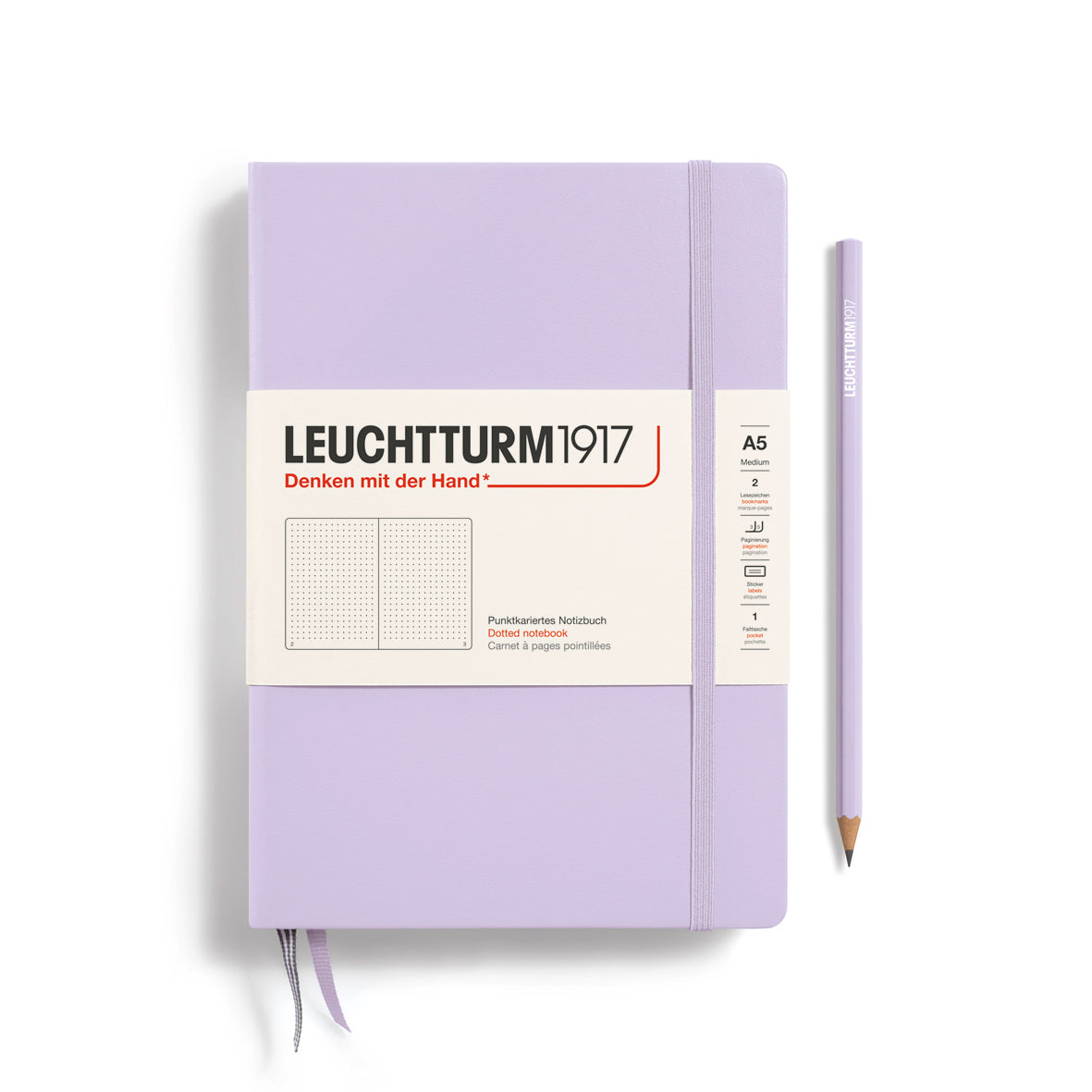 Leuchtturm1917 Carnet Classic Rigide Pointillé A5 / Pointillé / Lilac 4004117609299