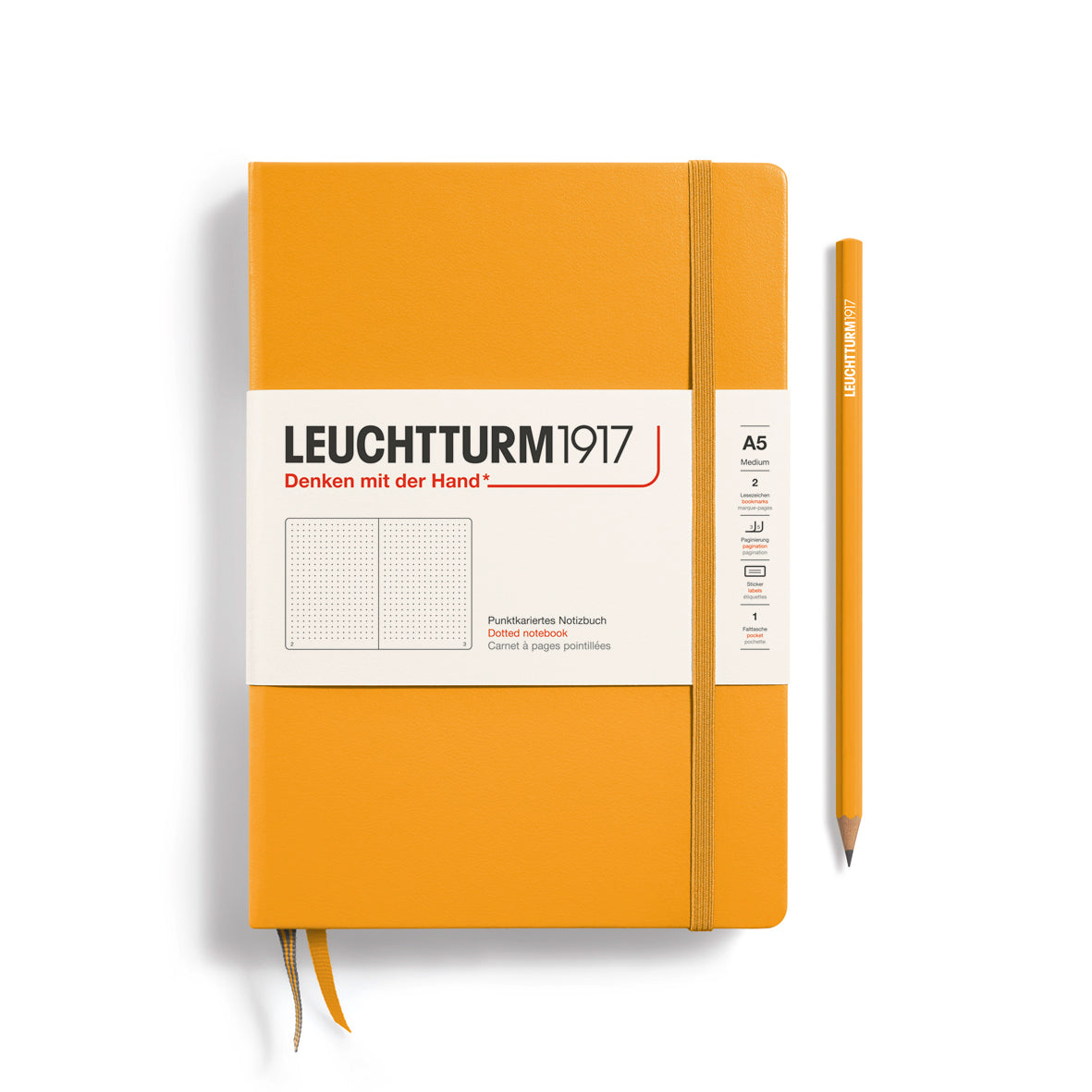 Leuchtturm1917 Carnet Classic Rigide Pointillé A5 / Pointillé / Rising Sun 4004117587979
