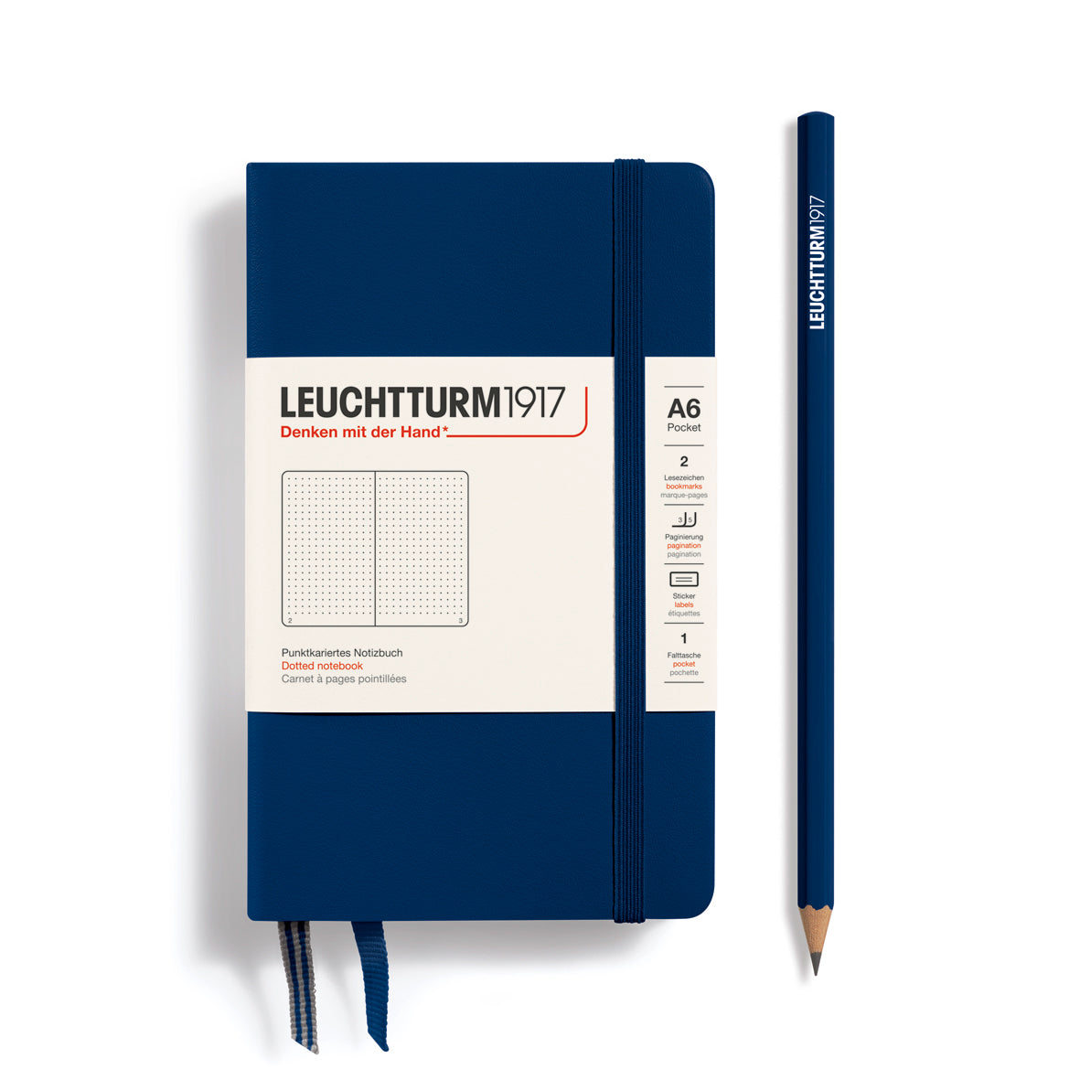Leuchtturm1917 Carnet Classic Rigide Pointillé A6 / Pointillé / Marine 4004117393839
