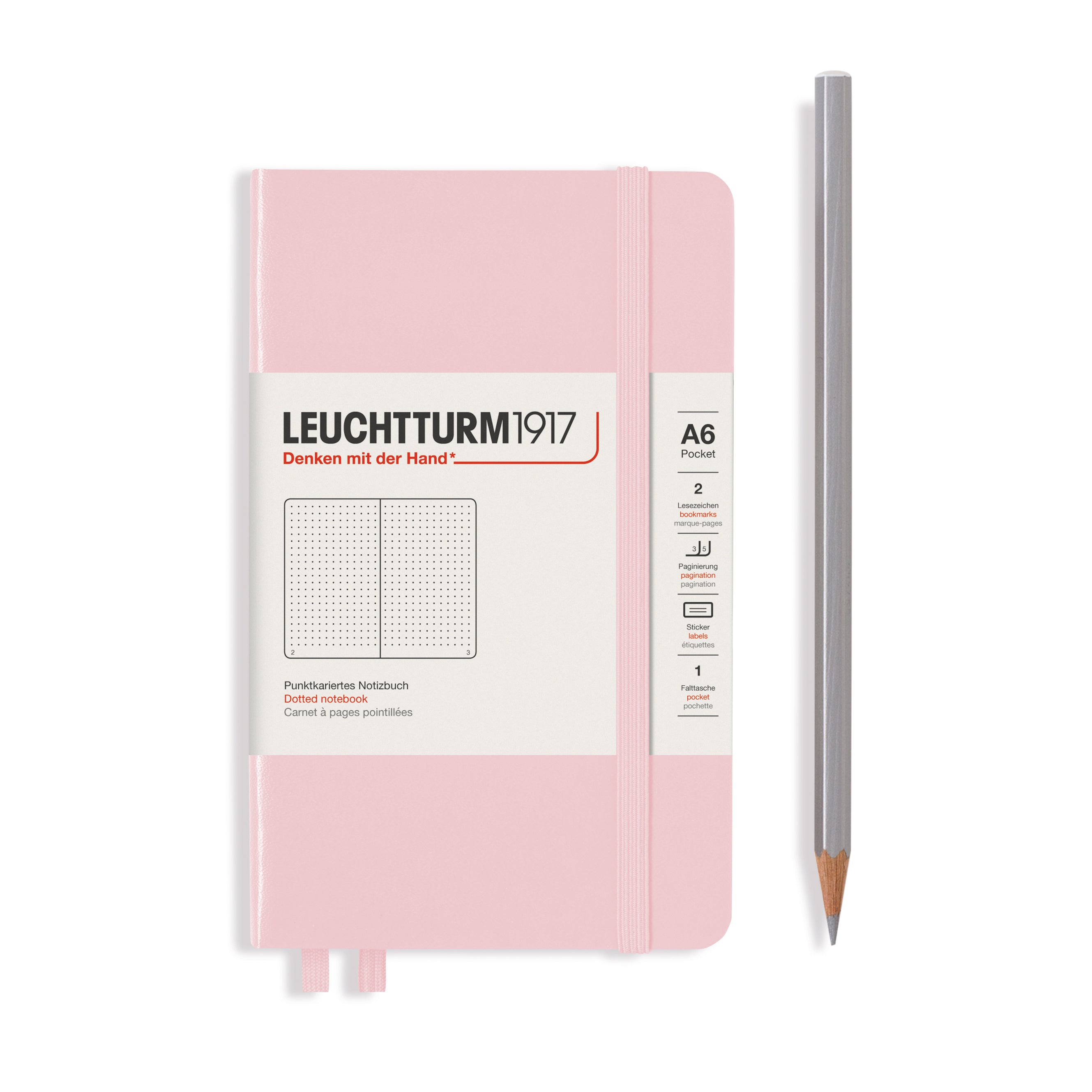 Leuchtturm1917 Carnet Classic Rigide Pointillé A6 / Pointillé / Powder