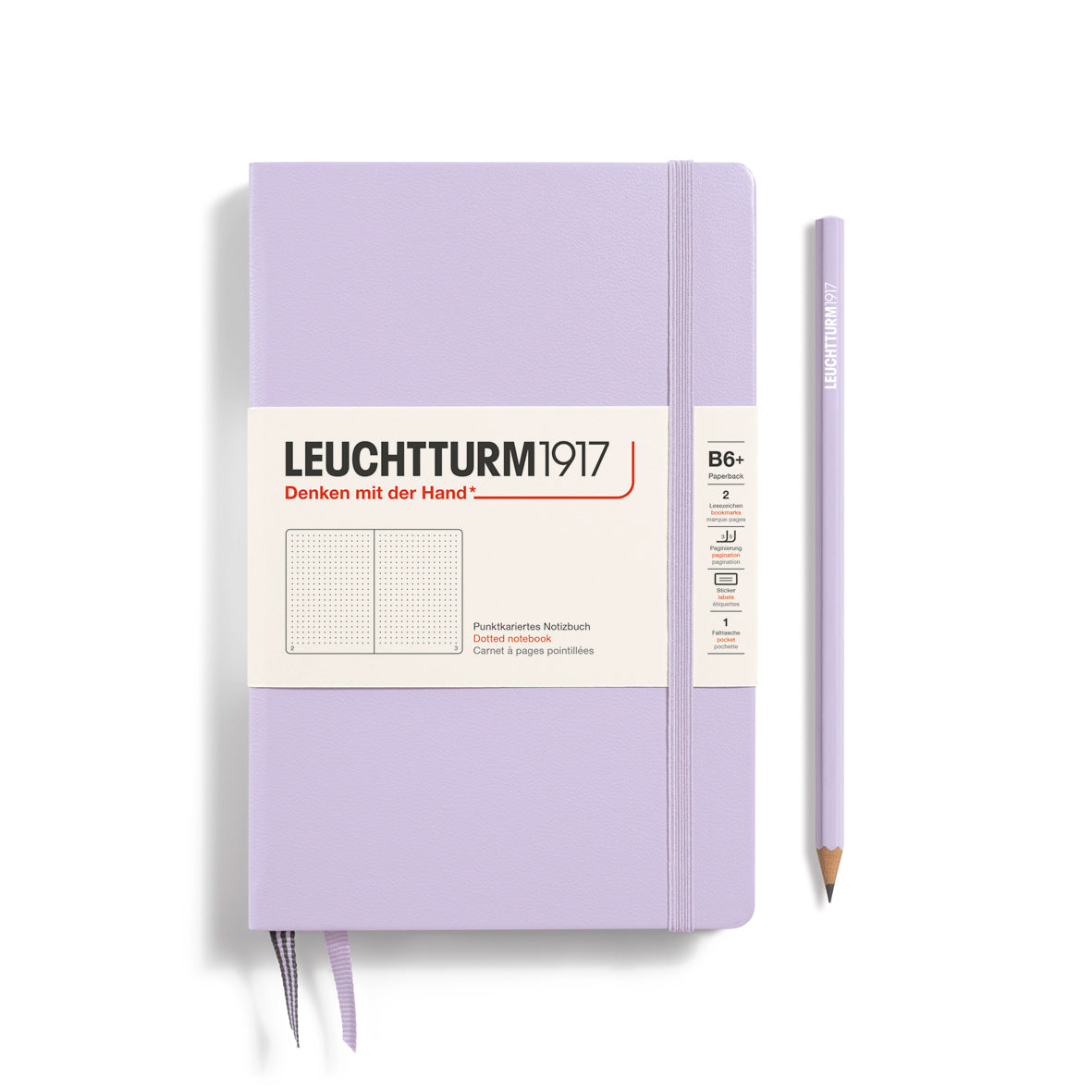 Leuchtturm1917 Carnet Classic Rigide Pointillé B6+ / Pointillé / Lilac