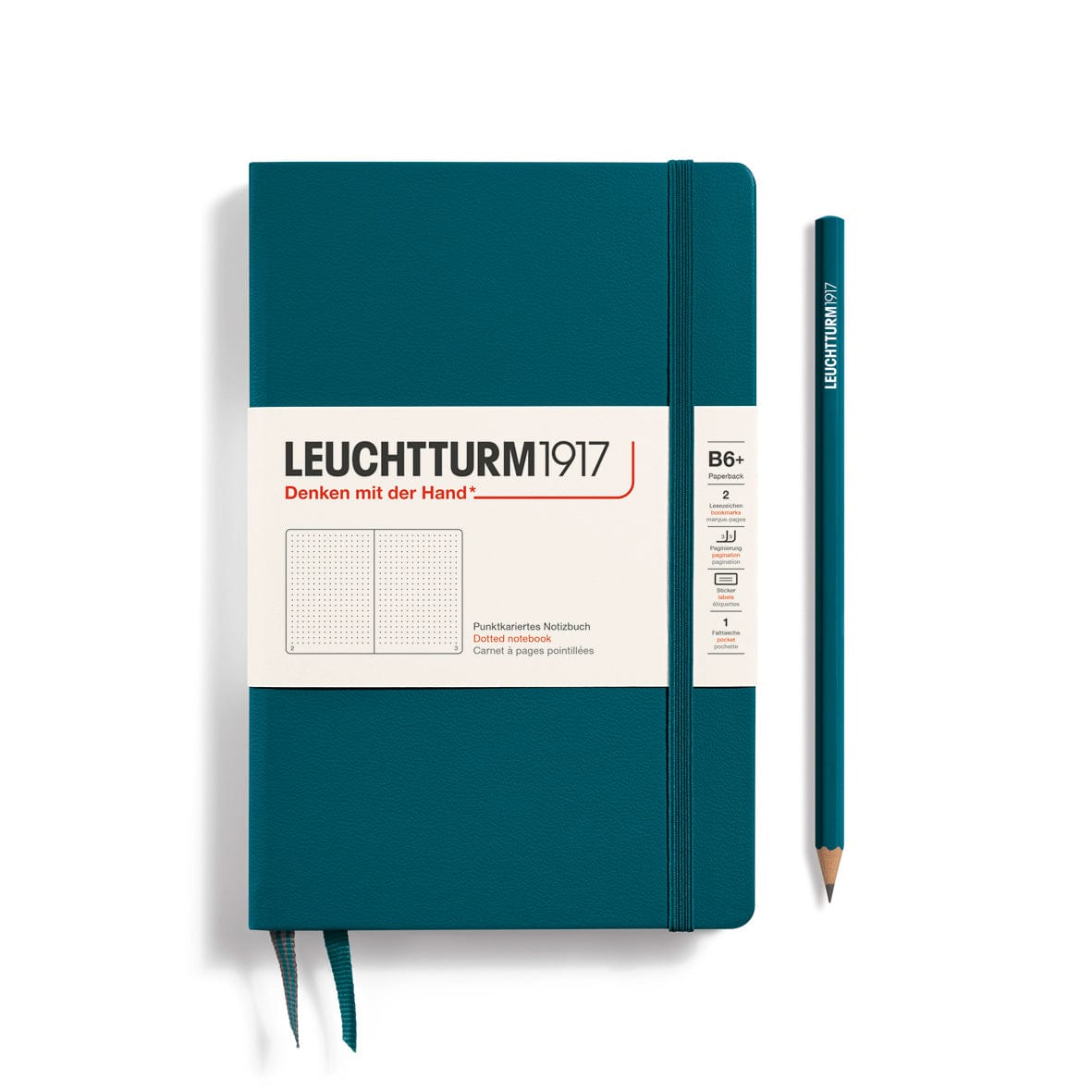 Leuchtturm1917 Carnet Classic Rigide Pointillé B6+ / Pointillé / Pacific Green