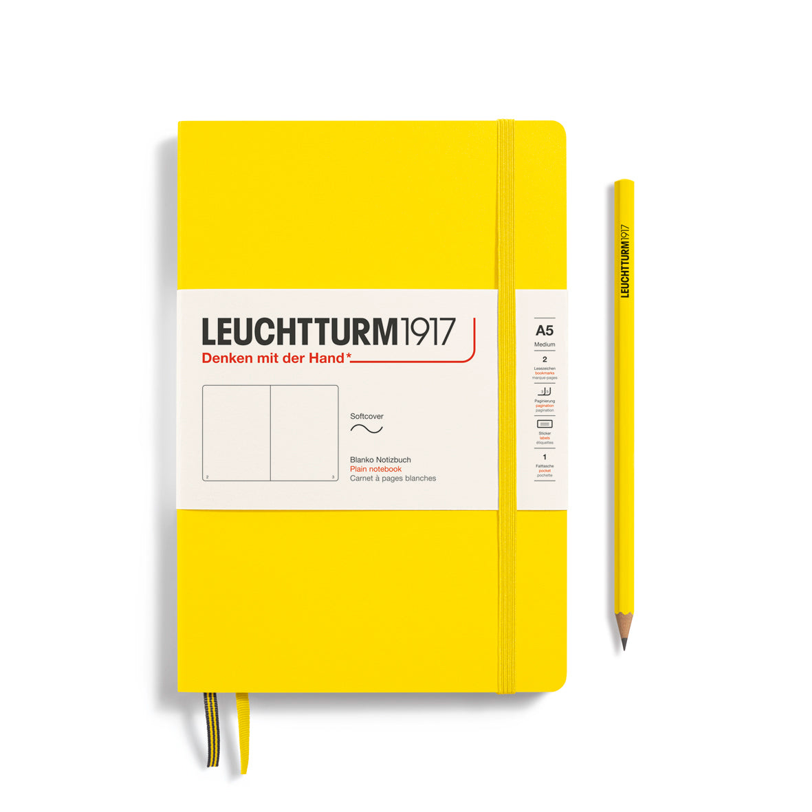 Leuchtturm1917 Carnet Classic Souple Blanc A5 / Blanc / Lemon 4004117583094
