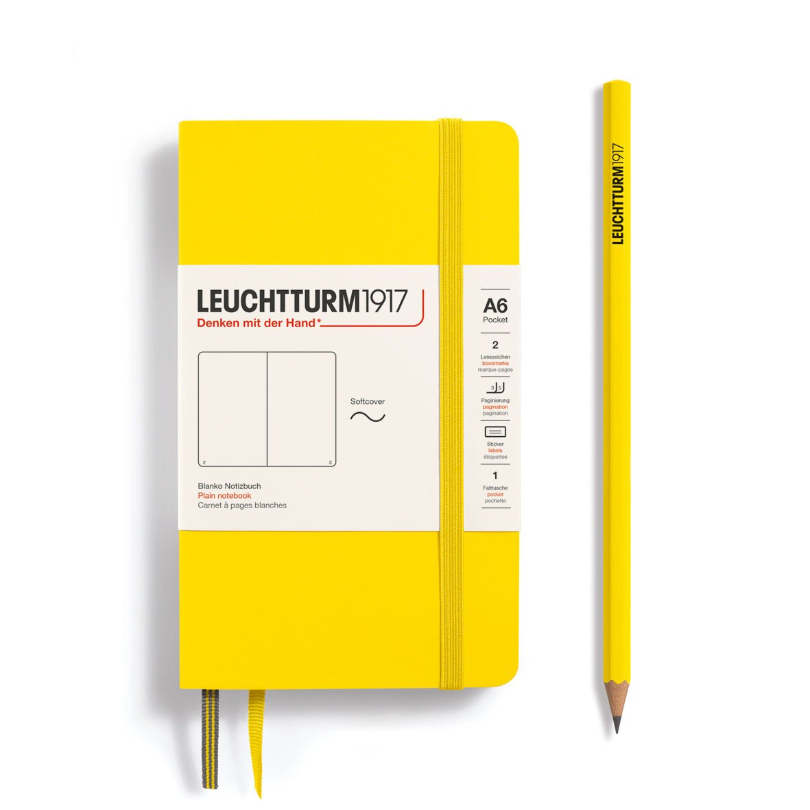Leuchtturm1917 Carnet Classic Souple Blanc A6 / Blanc / Lemon 4004117495151