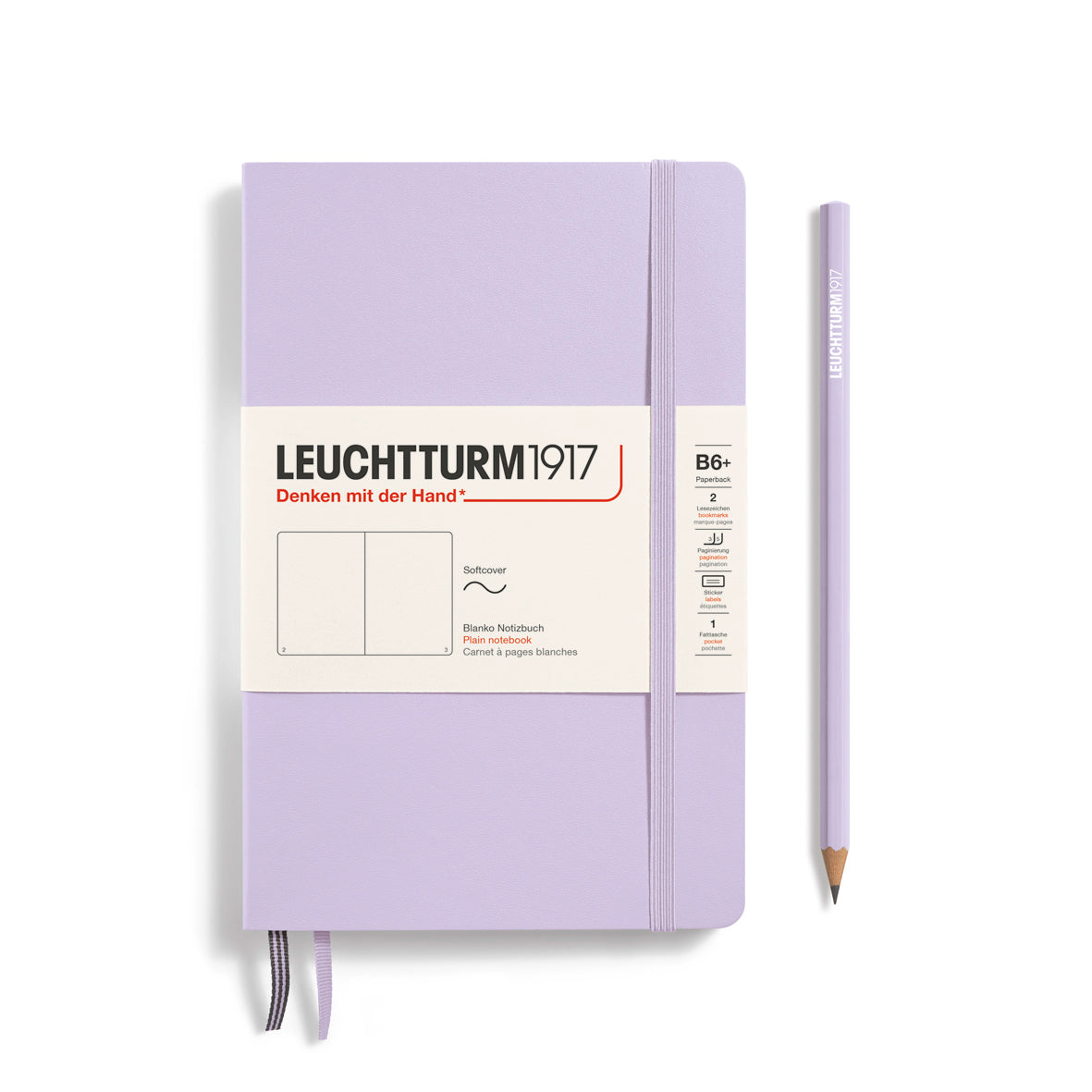 Leuchtturm1917 Carnet Classic Souple Blanc B6+ / Blanc / Lilac 4004117632792