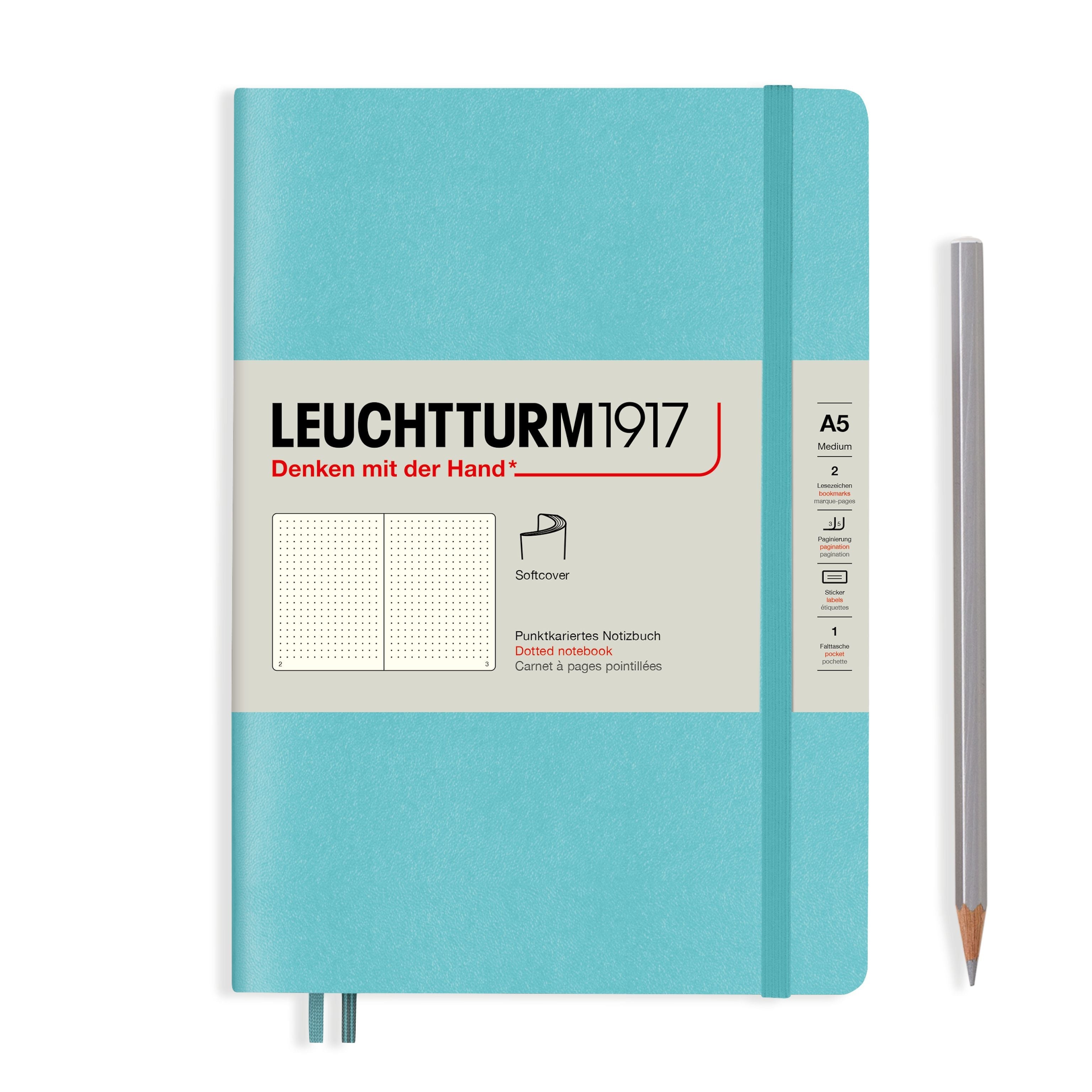 Leuchtturm1917 Carnet Classic Souple Pointillé A5 / Pointillé / Aquamarine