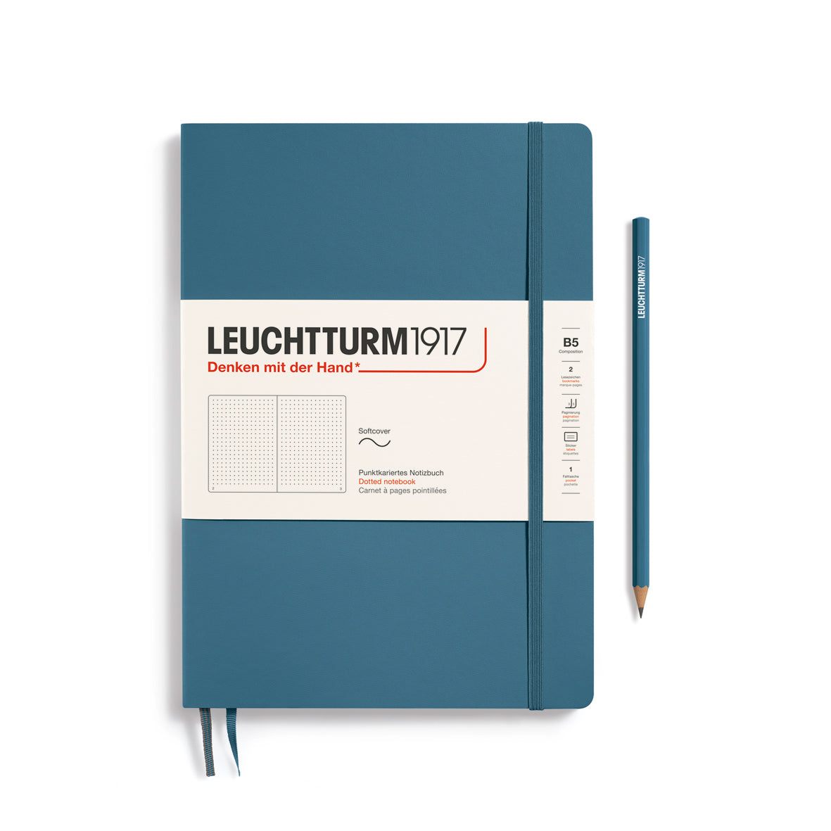 Leuchtturm1917 Carnet Classic Souple Pointillé B5 / Pointillé / Stone Blue
