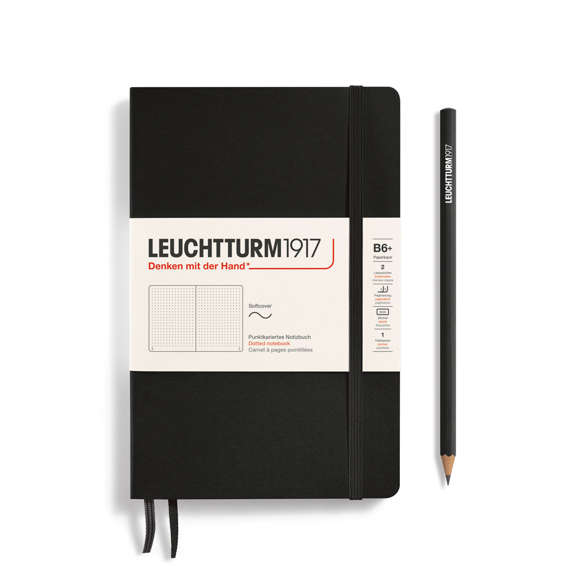Leuchtturm1917 Carnet Classic Souple Pointillé B6+ / Pointillé / Black 4004117538575