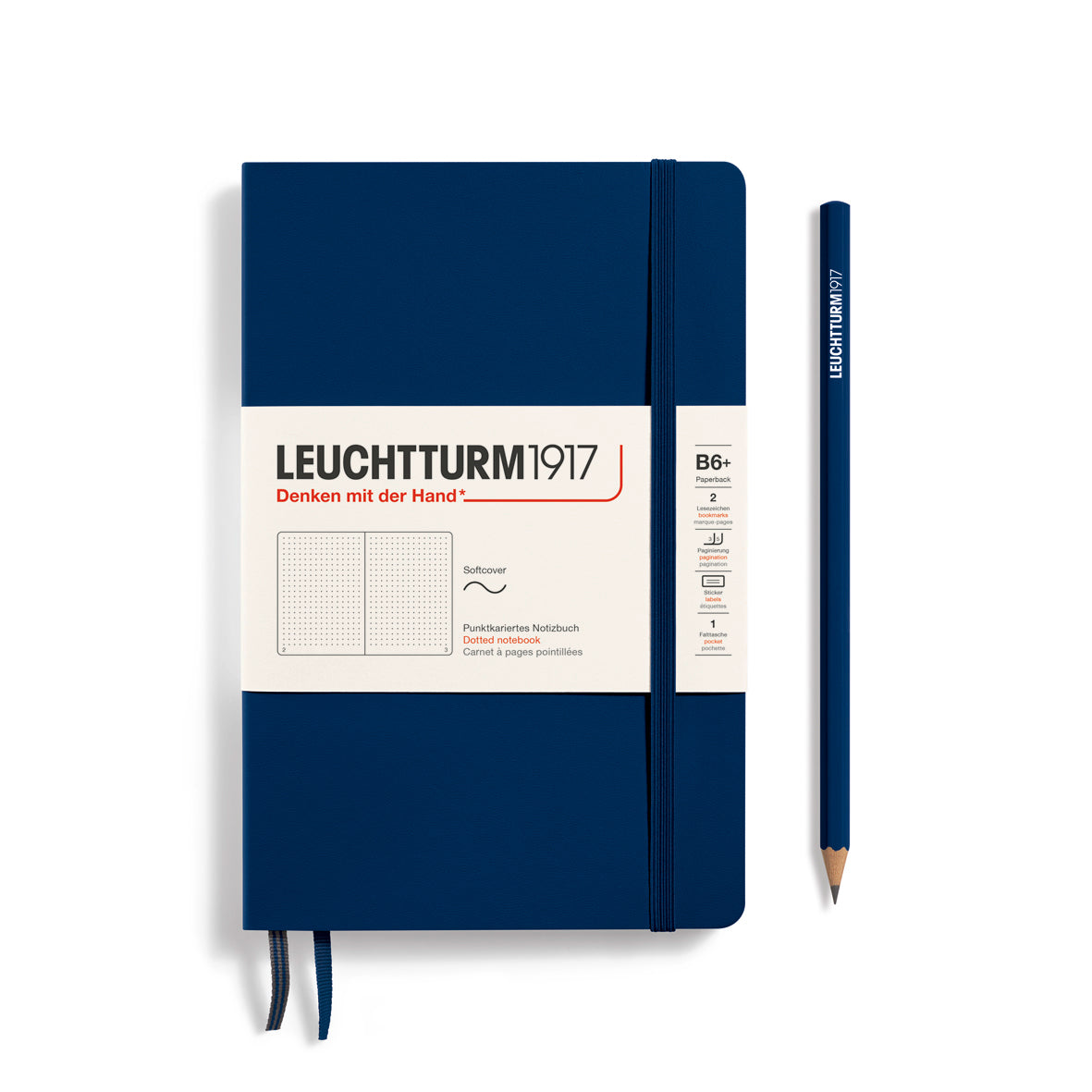 Leuchtturm1917 Carnet Classic Souple Pointillé B6+ / Pointillé / Marine 4004117538841