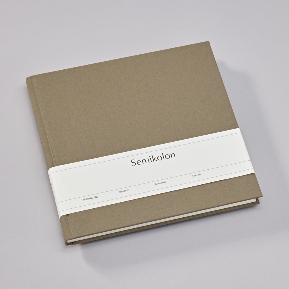 Livre d'Or SEMIKOLON - 25 x 23 cm - Hardcover - Uni - Fango - 4004117646393