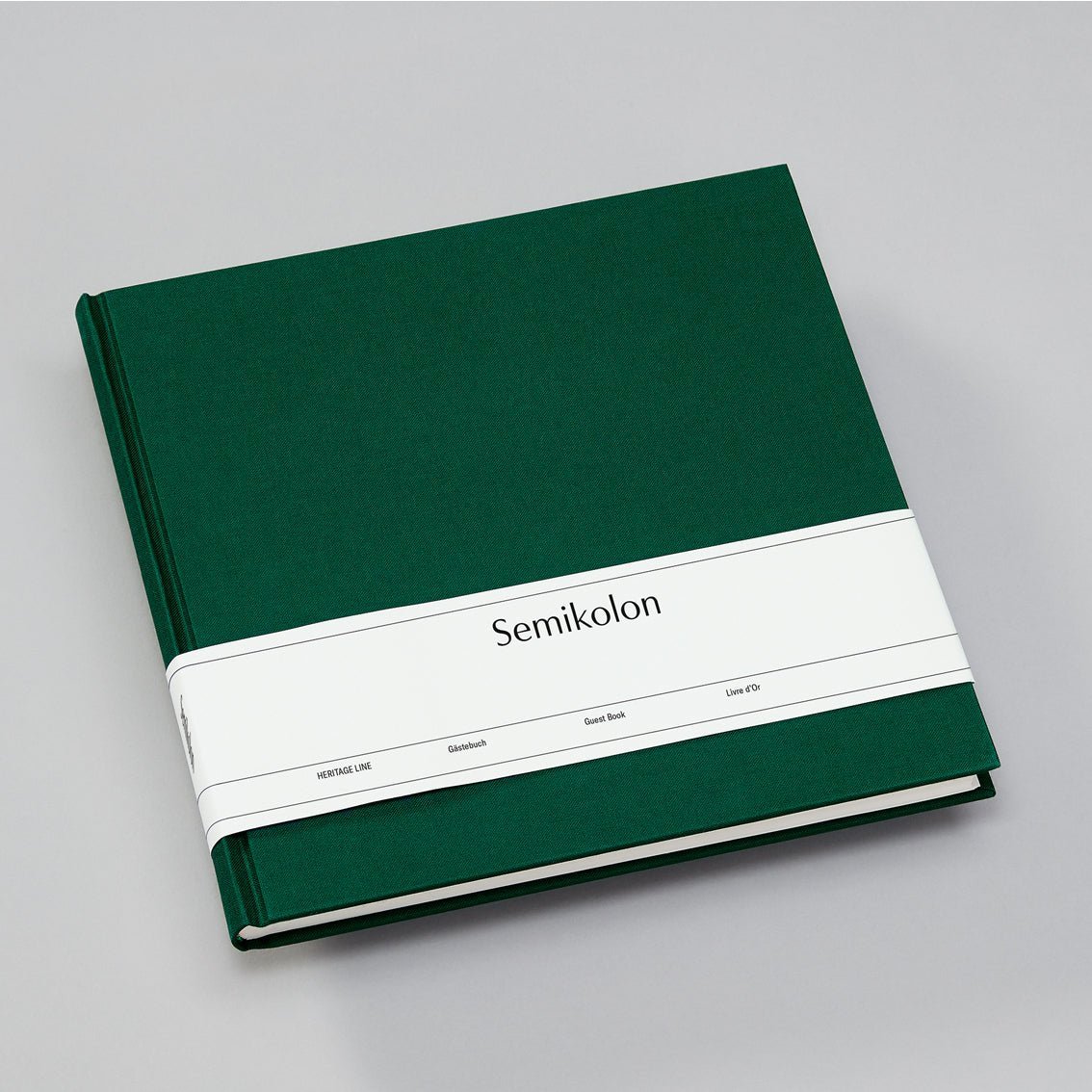 Livre d'Or SEMIKOLON - 25 x 23 cm - Hardcover - Uni - Forest - 4004117594779