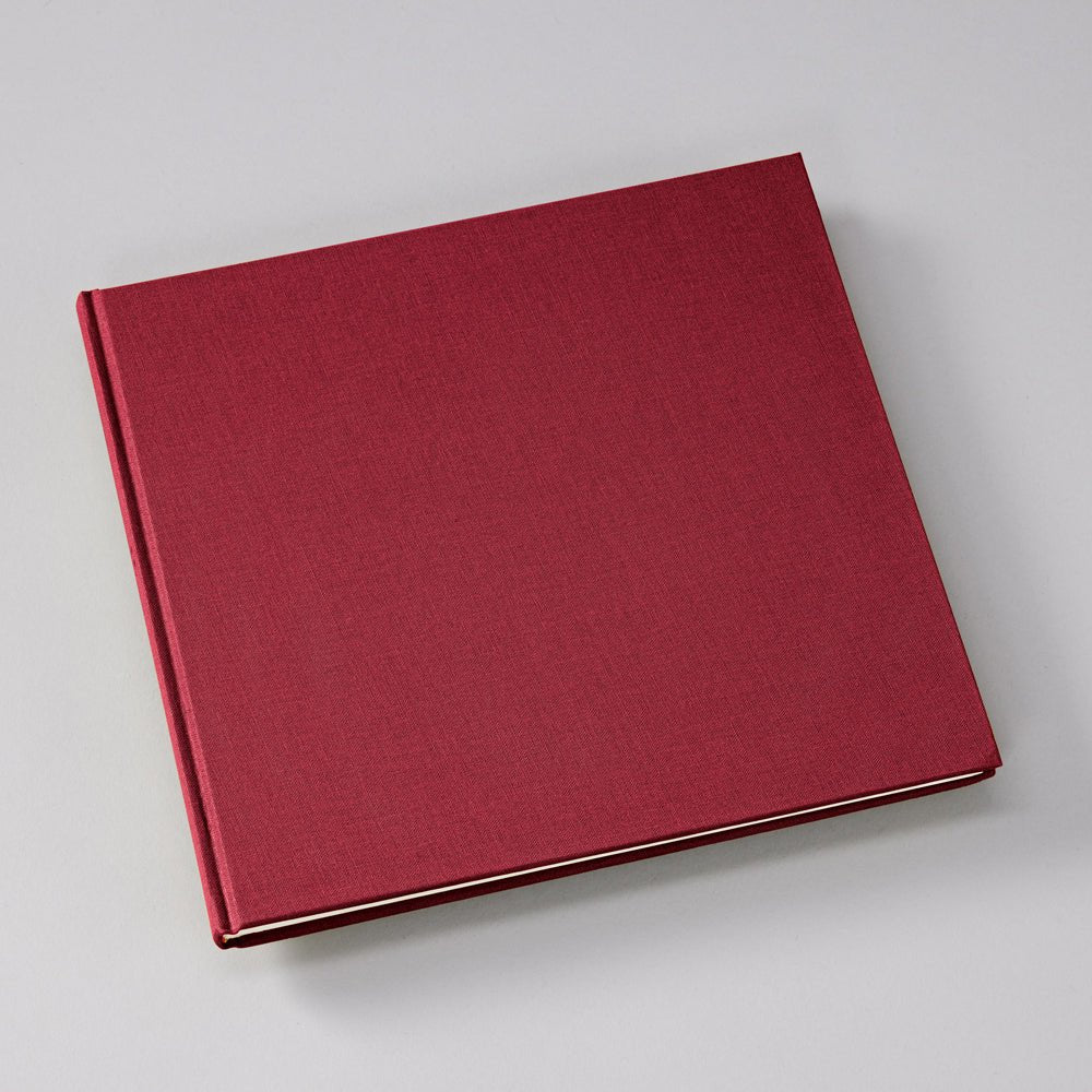 Livre d'Or Slim SEMIKOLON - 25 x 23 cm - Hardcover - Uni - Burgundy - 4004117648984