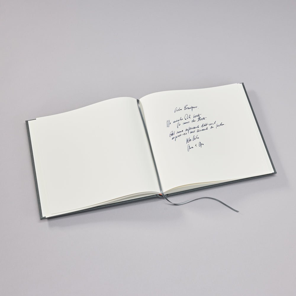 Livre d'Or Slim SEMIKOLON - 25 x 23 cm - Hardcover - Uni - Lava Stone - 4004117654237