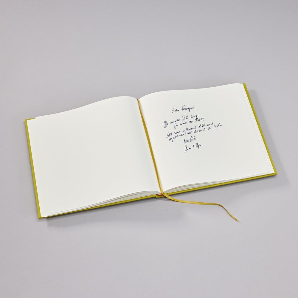 Livre d'Or Slim SEMIKOLON - 25 x 23 cm - Hardcover - Uni - Matcha - 4004117654213