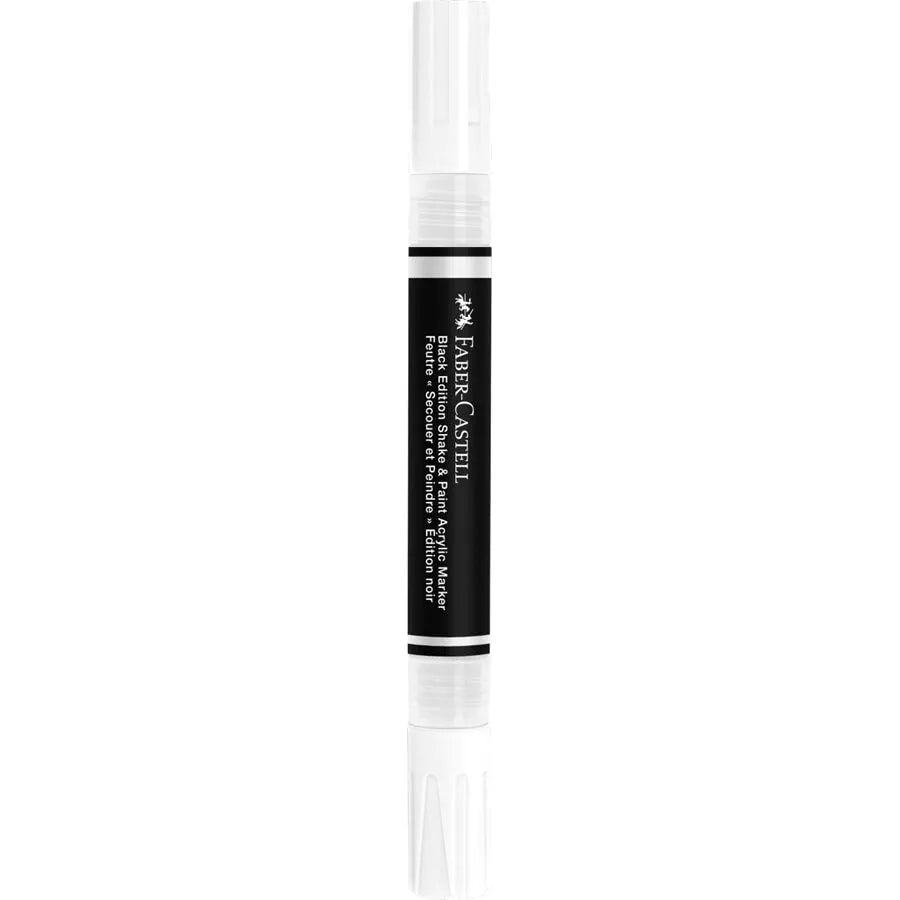 Marqueur Acrylique Shake & Paint BLACK EDITION – Blanc – FABER - CASTELL - 6933256660541