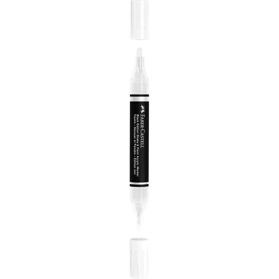Marqueur Acrylique Shake & Paint BLACK EDITION – Blanc – FABER - CASTELL - 6933256660541