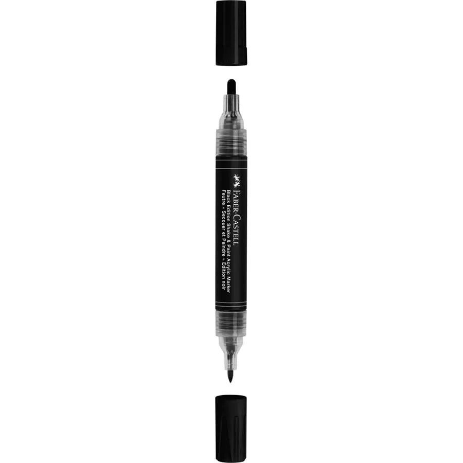 Marqueur Acrylique Shake & Paint BLACK EDITION – Noir – FABER - CASTELL - 6933256660534