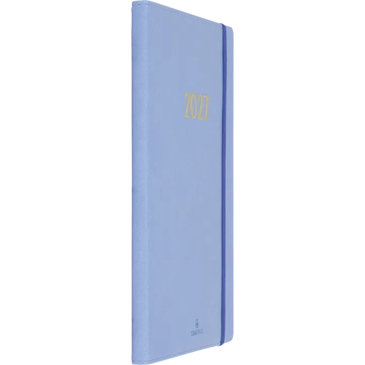 Agenda 2027 OBERTHUR My Hello Agenda - 15 x 21 cm - 1 semaine sur 2 pages - Orientation horizontale - Bleu ciel