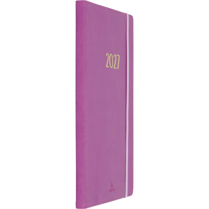 Agenda 2027 OBERTHUR My Hello Agenda - 15 x 21 cm - 1 semaine sur 2 pages - Orientation horizontale - Pivoine