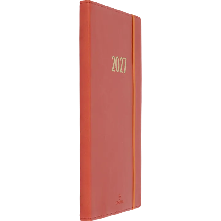 Agenda 2027 OBERTHUR My Hello Agenda - 15 x 21 cm - 1 semaine sur 2 pages - Orientation horizontale - Corail