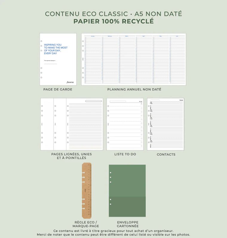 Organiseur FILOFAX Camden - A5 - Olive - 5059145600618