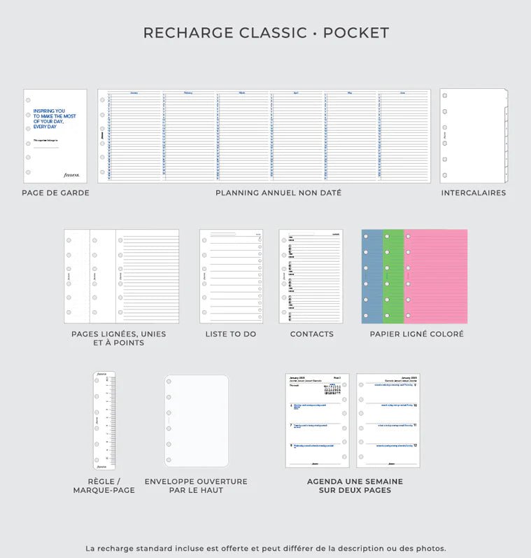 Organiseur FILOFAX Finsbury - Pocket - Black -