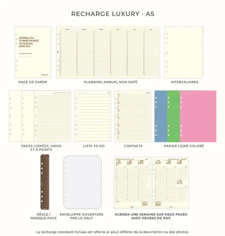 Organiseur FILOFAX Lockwood - A5 - Garnet - 5015142235154