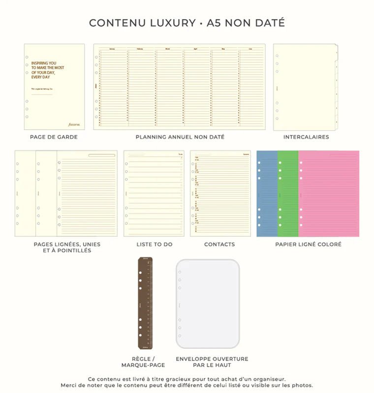 Organiseur FILOFAX Malden - A5 - Stone - 5015142277444