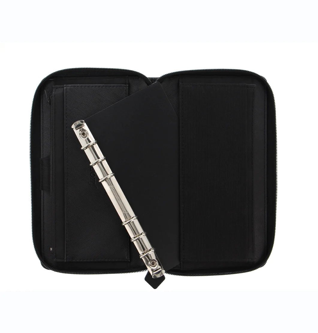 Organiseur FILOFAX Saffiano Zip - Personal Compact - Black - -